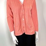 Neiman Marcus Vintage  Cable Knit Silk Cardigan Photo 0
