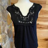 The Limited The‎  black shirt with crochet detail Photo 0