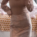 Free People Pink Suede Skirt Photo 0