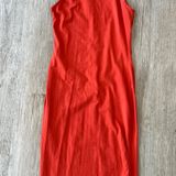 Forever 21 Womens  Orange High Neck Dress - M Photo 0