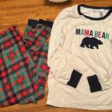 Dearfoams Deerfoams MAMA plaid pajama set Photo 0