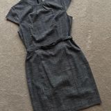 H&M gray work dress with belt. M. NWT Photo 0
