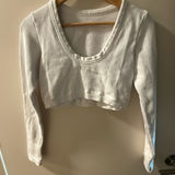 Alo Yoga Alo cropped long sleeve ribbed top Photo 0