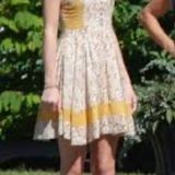 Lucca Couture  medium dress that Taylor swift wore yellow white floral Photo 0