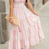 Chicwish Colorful Maxi Dress Photo 0