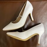 A New Day NWT White 7W Slip-On Wide Width Jen Pumps Photo 0