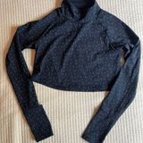 Oiselle Long Sleeve Crop W/ Bird Pattern Photo 0