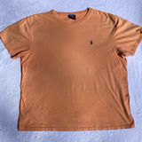 Ralph Lauren Orange  Shirt w/ Navy Logo Photo 0