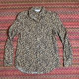 BeachLunchLounge CHEETAH BUTTON UP LONG SLEEVE Photo 0