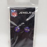 NFL NWT Baltimore Ravens Stud Earrings Photo 0