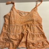 American Eagle AE coral tiered Babydoll cami Photo 0