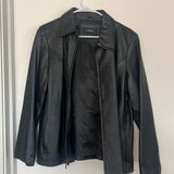vintage leather oversized blazer Black Size L Photo 0