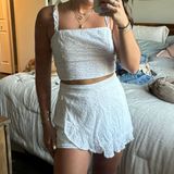 White Skort Set Photo 0