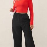 Athleta New Women's S Promenade High Rise Cargo Pant Black Small 472171 Photo 0