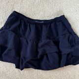 Brandy Melville  navy blue tiered ruffle mini skirt Photo 0