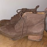 Brown Lace Up Booties Size 7 Photo 0