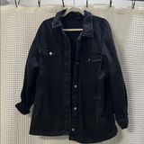 H&M Oversized Black Denim Jacket (Size-XL) Photo 0
