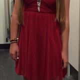 Speechless Red Homecoming / Prom Dress Photo 0