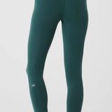 Alo Yoga High-Waist Airbrush Legging - Midnight Green Photo 0