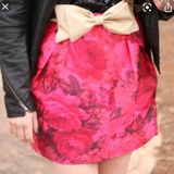 J.Crew Pink floral mini skirt never worn  Photo 0