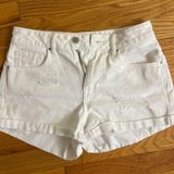 Bullhead Denim Co White Denim Shorts Bullhead Co Photo 0