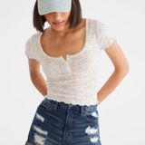 Aeropostale High Rise Curvy Midi Shorts Photo 0