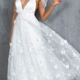 Selfie Leslie Chantilly Tied Shoulder Maxi Dress White Photo 0