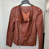 Marciano  Burnt Orange Leather Jacket Photo 0