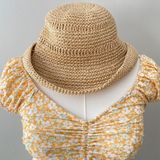 Gap Bucket Hat Paper Straw Sun Hat Beach Photo 0