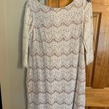 Jessica Howard White Lace Dress Photo 0