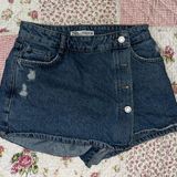 ZARA Blue Denim Shorts Photo 0