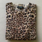 Olivaceous Leopard Print Lightweight Sweater Photo 0