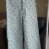 ZARA  Flower Jeans Print Marine Photo 0