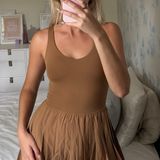 Aerie Brown Tennis Dress Skort Photo 0