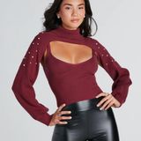 Windsor Pearl Embellished Sweater Topper Photo 0