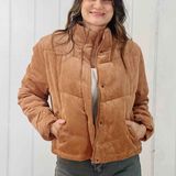 Aritzia brown Corduroy Puffer Jacket Photo 0