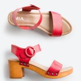 MIA Tonni Wooden Heel Wedge Sandals Photo 0