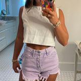 Purple Jean Shorts Photo 0