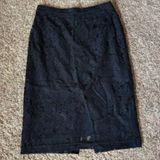 Who What Wear 🌺 black lacy pencil skirt Photo 0