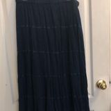 Studio West Navy Blue Maxi Skirt Photo 0