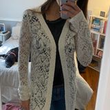 American Rag Long White Cardigan Photo 0