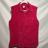 L.L.Bean Vintage Pink Corduroy Button Down Vest Photo 0