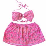 Joe Boxer Peace Sign Skirt Bikini Photo 0