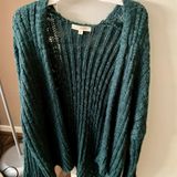 LA Hearts Dark Teal Knit Cardigan, Medium Photo 0