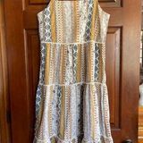 Lucky Brand , Boho print midi dress size large Photo 0