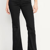 Old Navy Black High-Waisted Wow Flare Jeans Size 10 Photo 0