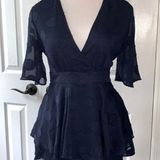 Pink Owl Apparel Navy Romper Photo 0