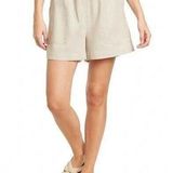 Laundry by Shelli Segal Laundry Safari Beige Beach Linen Drawstring Shorts Paper bag Waist High Rise XL Photo 0