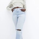 PacSun Light Indigo Distressed Dad Jeans Photo 0