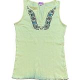 Energie Y2K Yellow Sleeveless Ribbed Stretchy Top M Photo 0